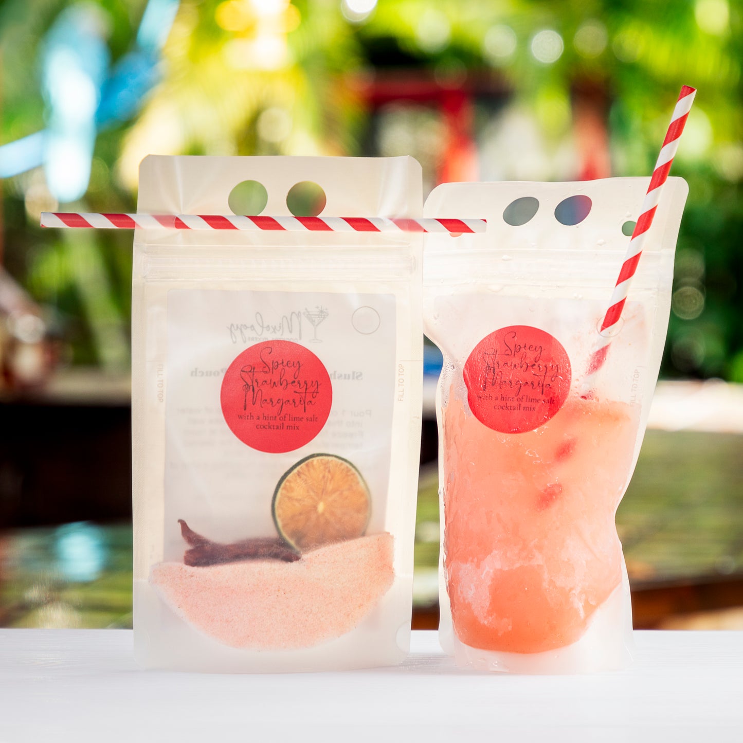 Spicy Strawberry Margarita Pouch