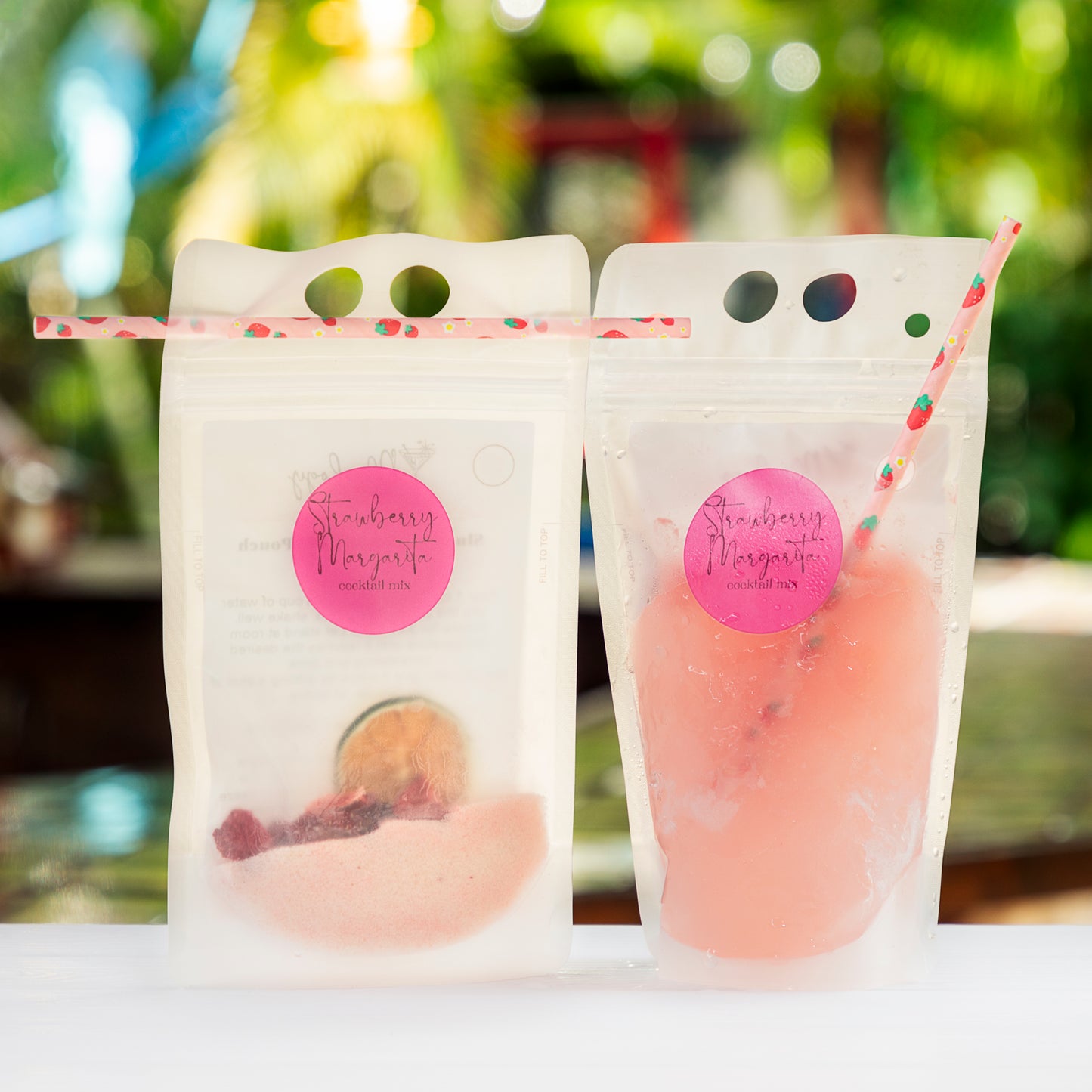 Strawberry Margarita Cocktail Pouch