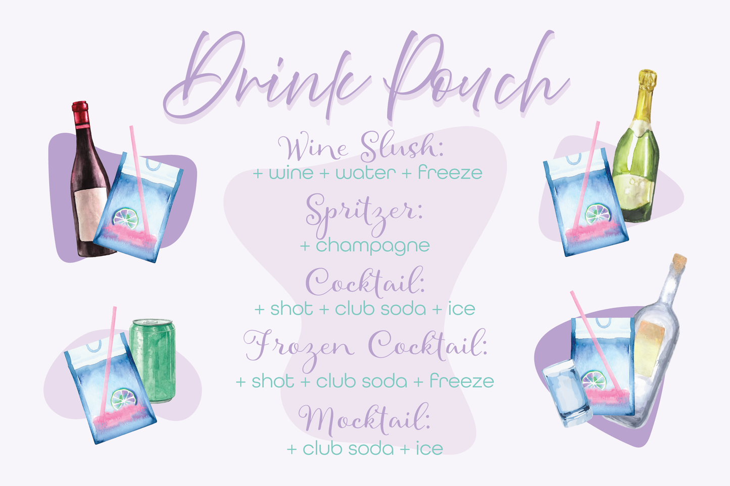Watermelon Lime Margarita Cocktail Pouch