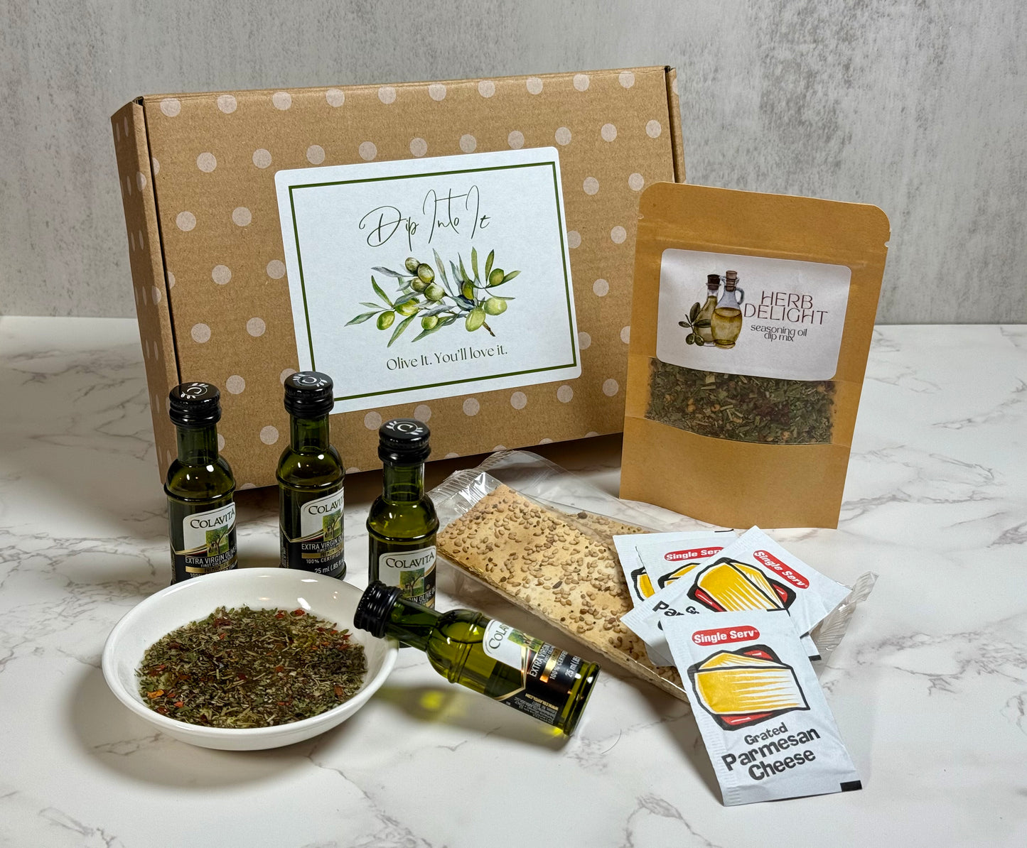 Herb Delight Gift Box – The Ultimate Olive Oil & Herb Dipping Experience
