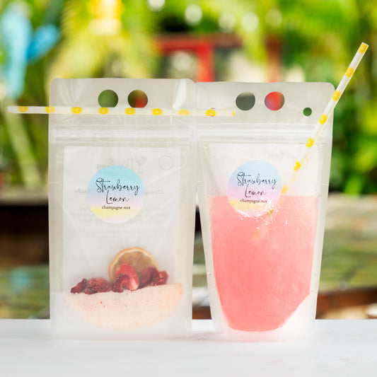 Strawberry Lemon Cocktail Pouch