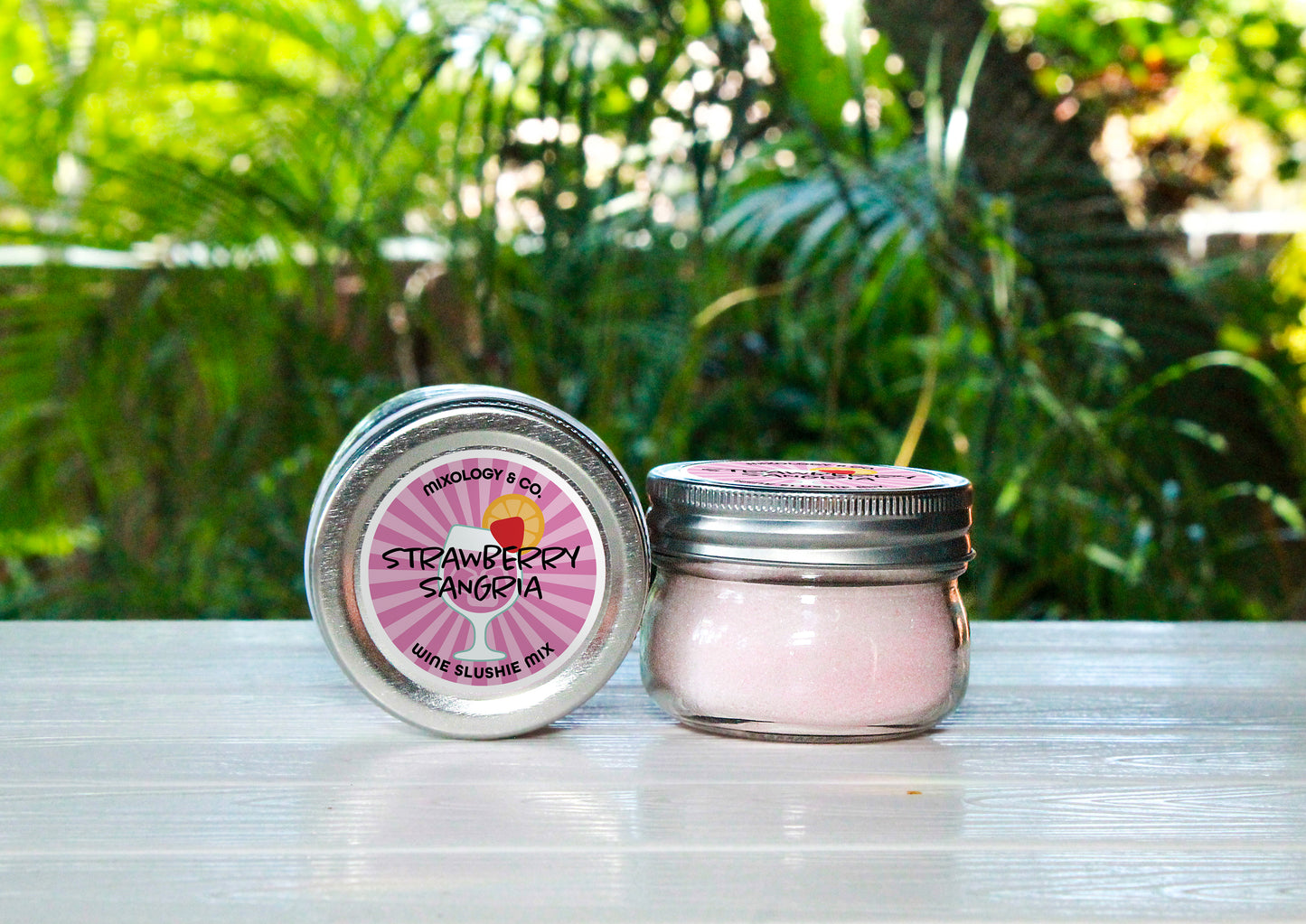 Strawberry Sangria Drink mix in a 5oz Jar
